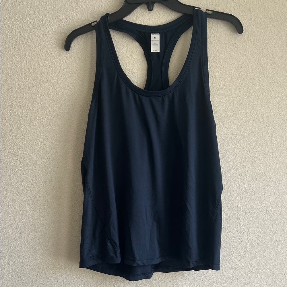 Yogalicious Women's Navy Blue Racerback Tank Top